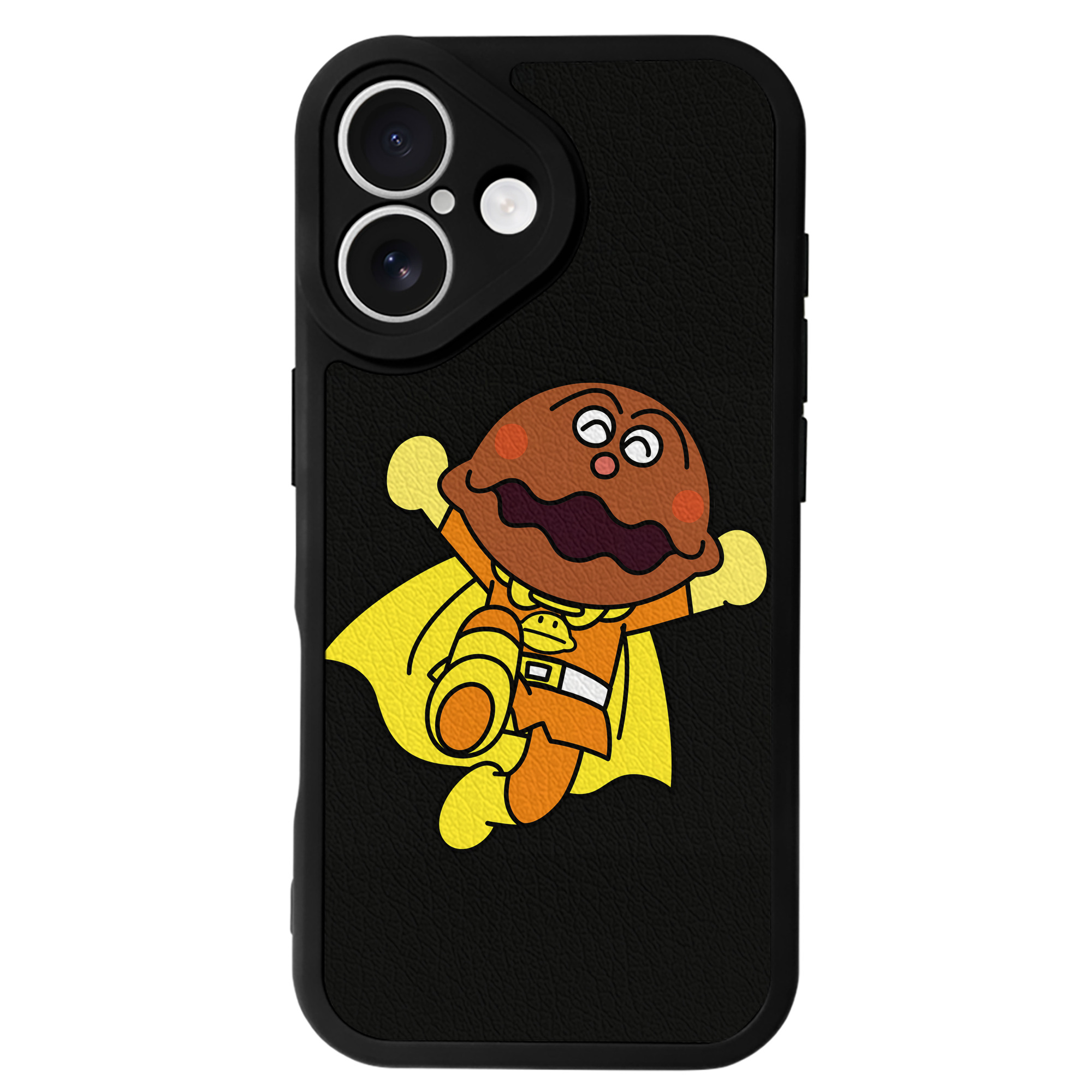 （画像用） アンパンマン Anpanman 【iPhone 16シリーズ対応】シリコンスマホケース（レザー調） 材質：シリコン